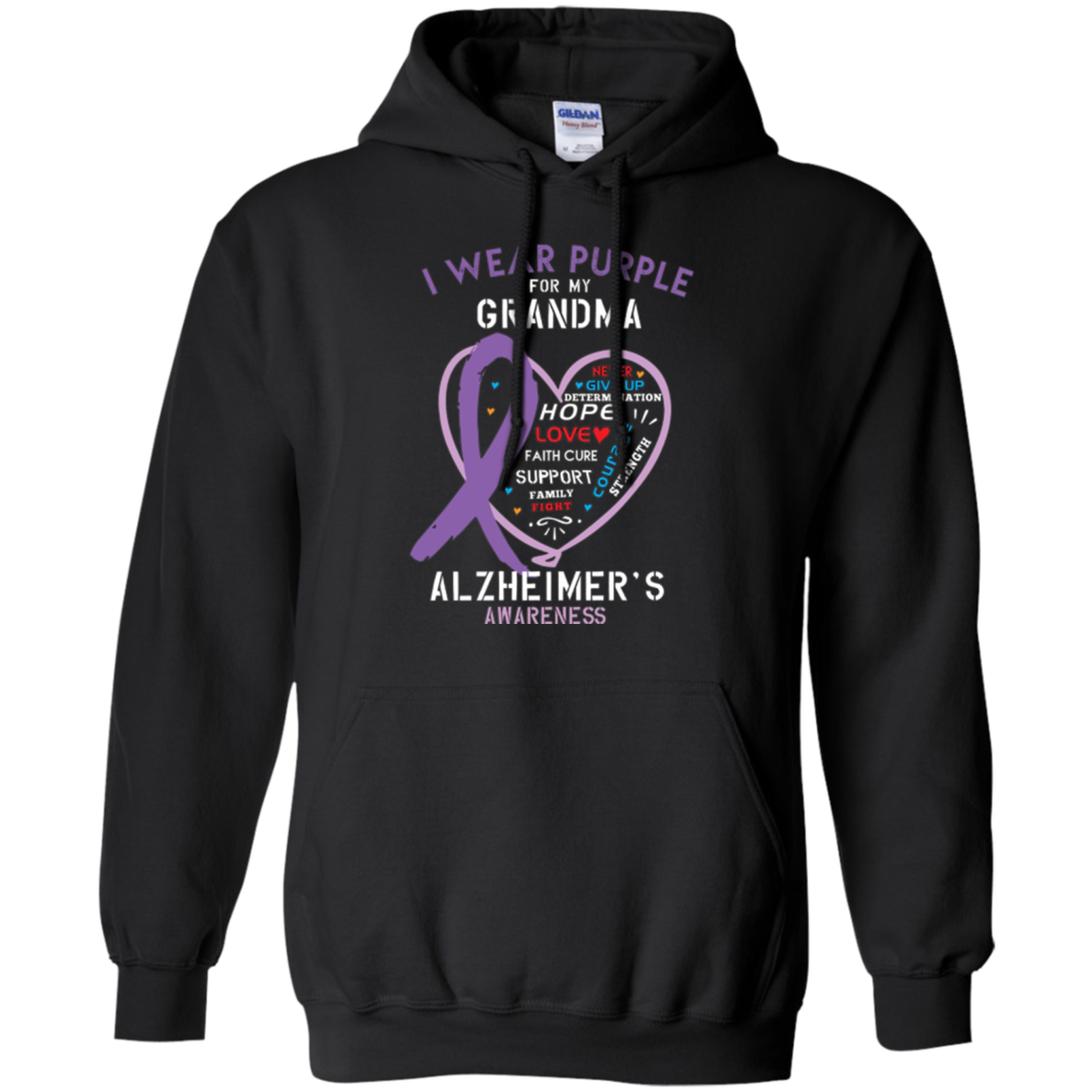 Alzheimer Support Shirt Awareness Month Purple Grandma