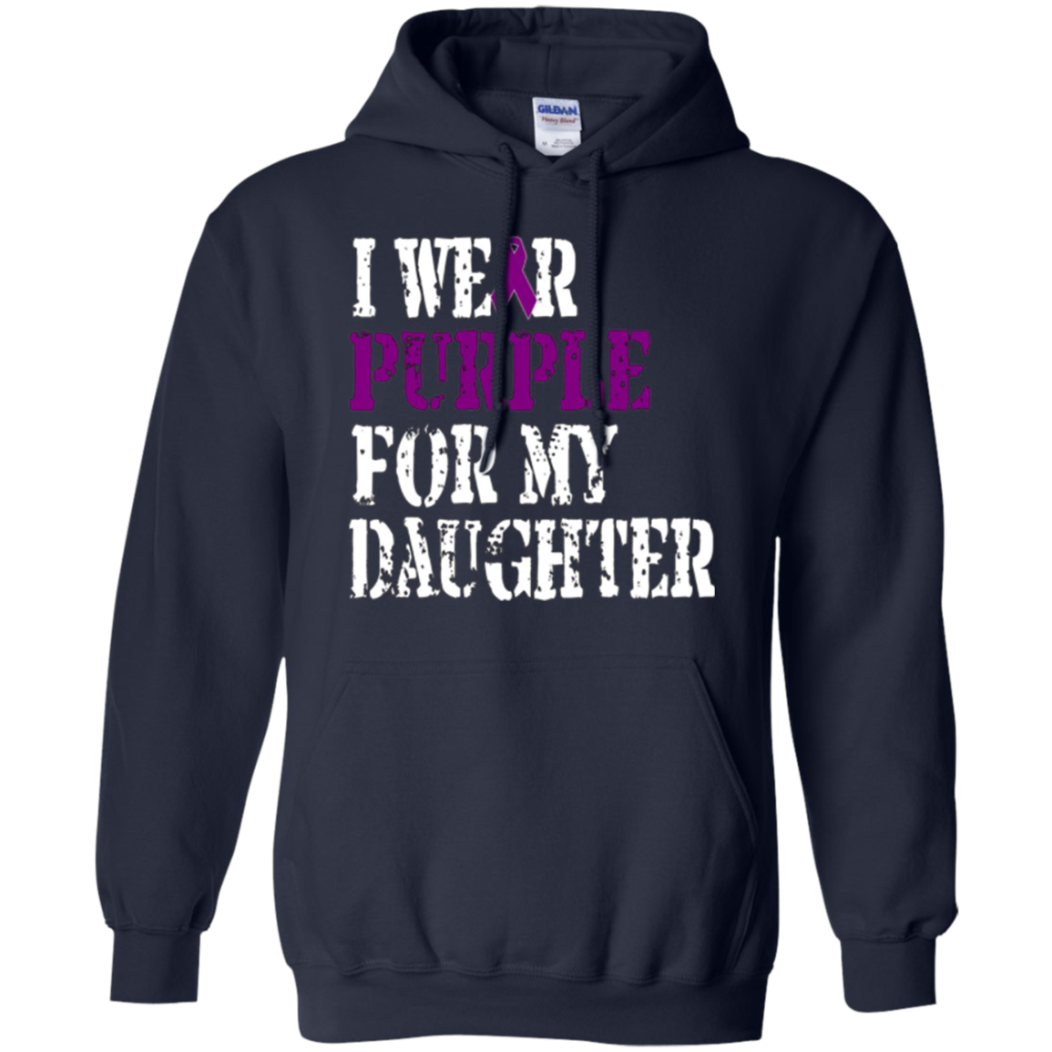 Alzheimer's Awareness T-shirt I Wear Purple For My Daughter