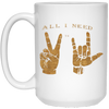 Image of All I need is Peace and Love Asl T-Shirt