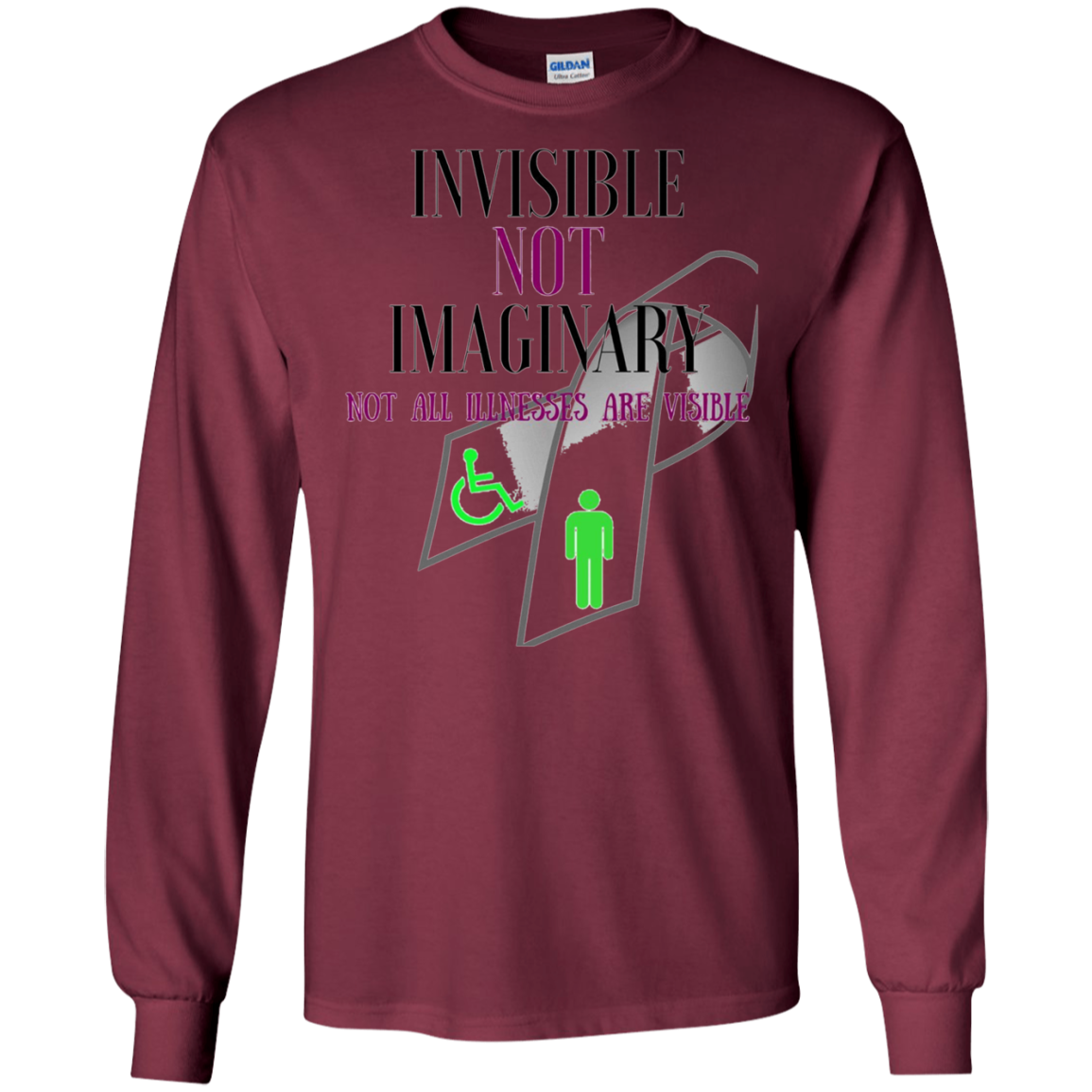 Chronic Pain, Invisible Illness, Spoonie Awareness T-shirt