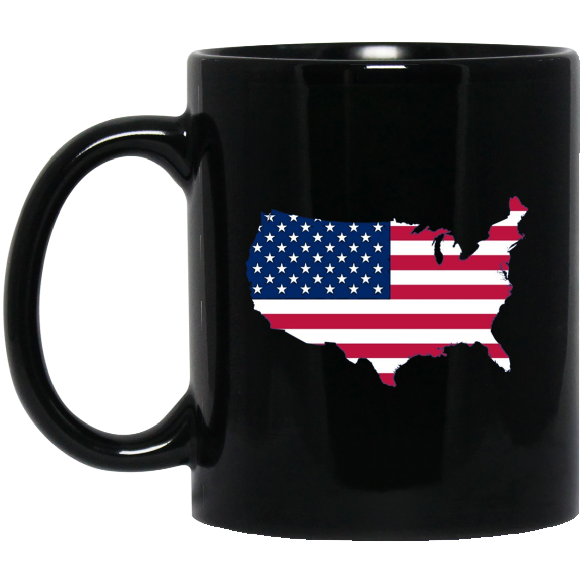 American Flag LS T-Shirt 4th of July America Graphic Tee