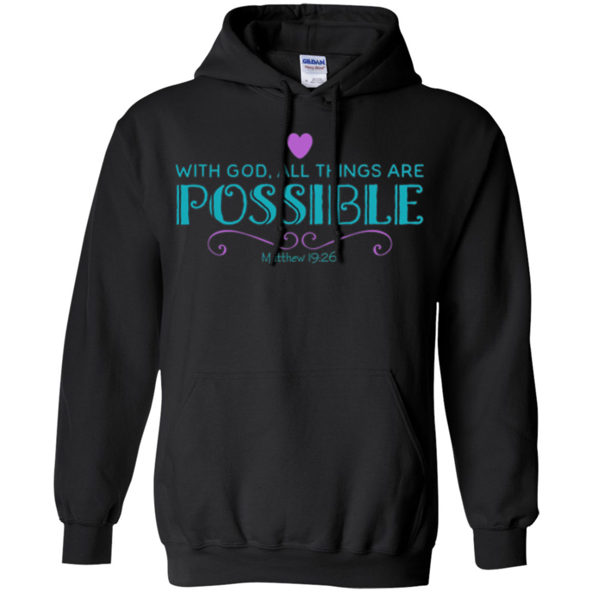With God All Things Are Possible Bible Verse T-shirt