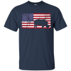 Image of American Flag Rhino Rhinoceros Conservation T-Shirt Gift
