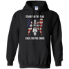 Image of T-shirt chrétien de croix patriotique de drapeau américain