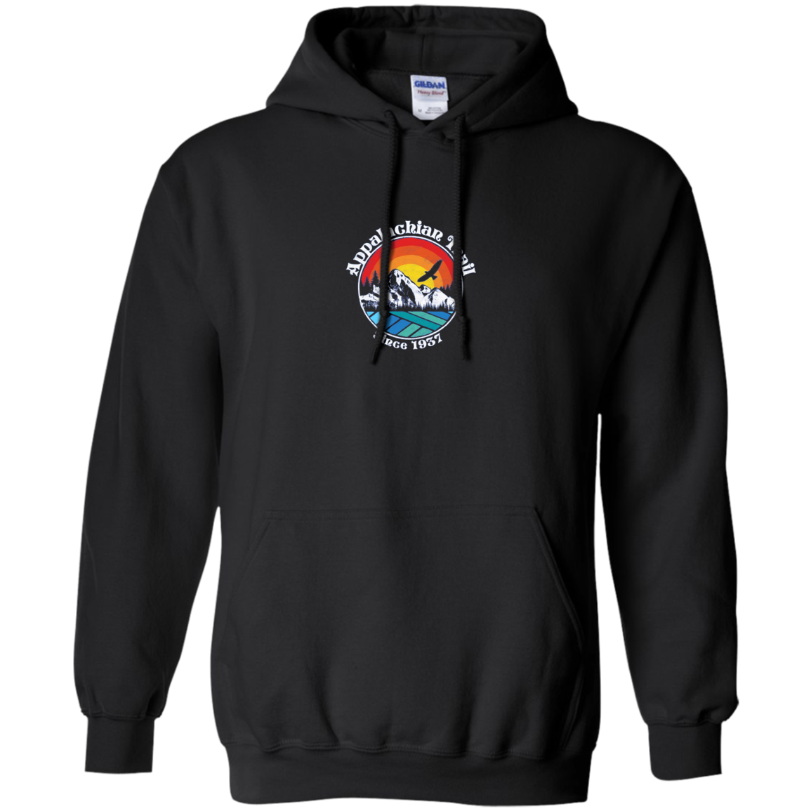 Appalachian Trail Scene Retro Mountains Long Sleeve T-Shirt