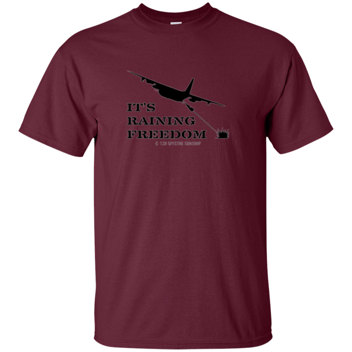 AC-130 Spectre Gunship It's Raining Freedom T Shirt