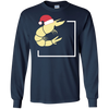 Image of Christmas Shrimp T-Shirt - Shrimp With Santa Hat Tee