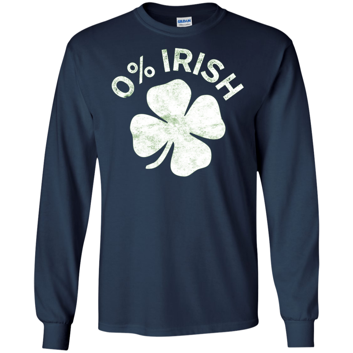 0% Irish T-Shirt Vintage Saint Patrick Day Gift