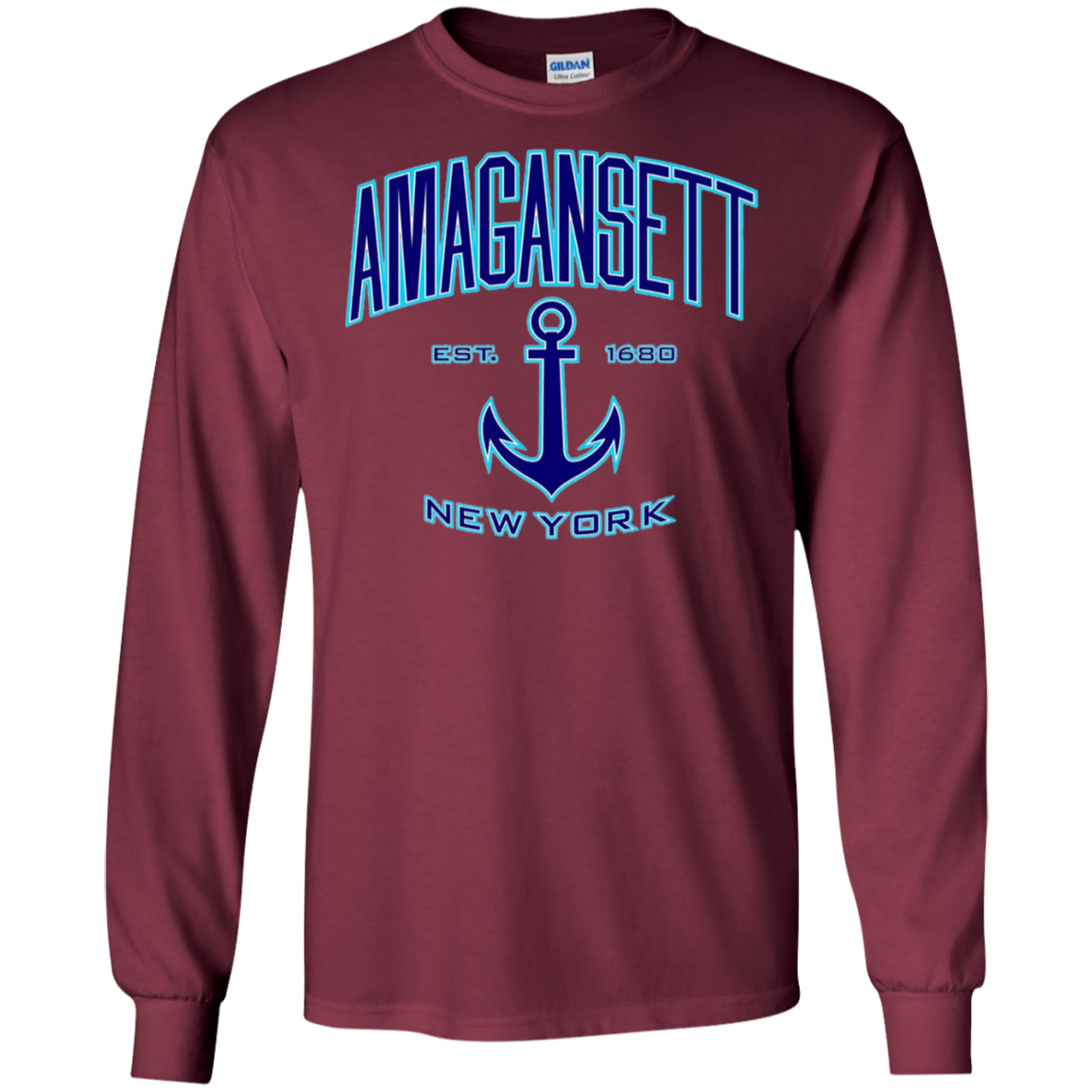 Amagansett, New York T-Shirt (Blue/Aqua)