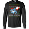 Image of Santa Riding Dolphin Merry Xmas Gift Tshirt