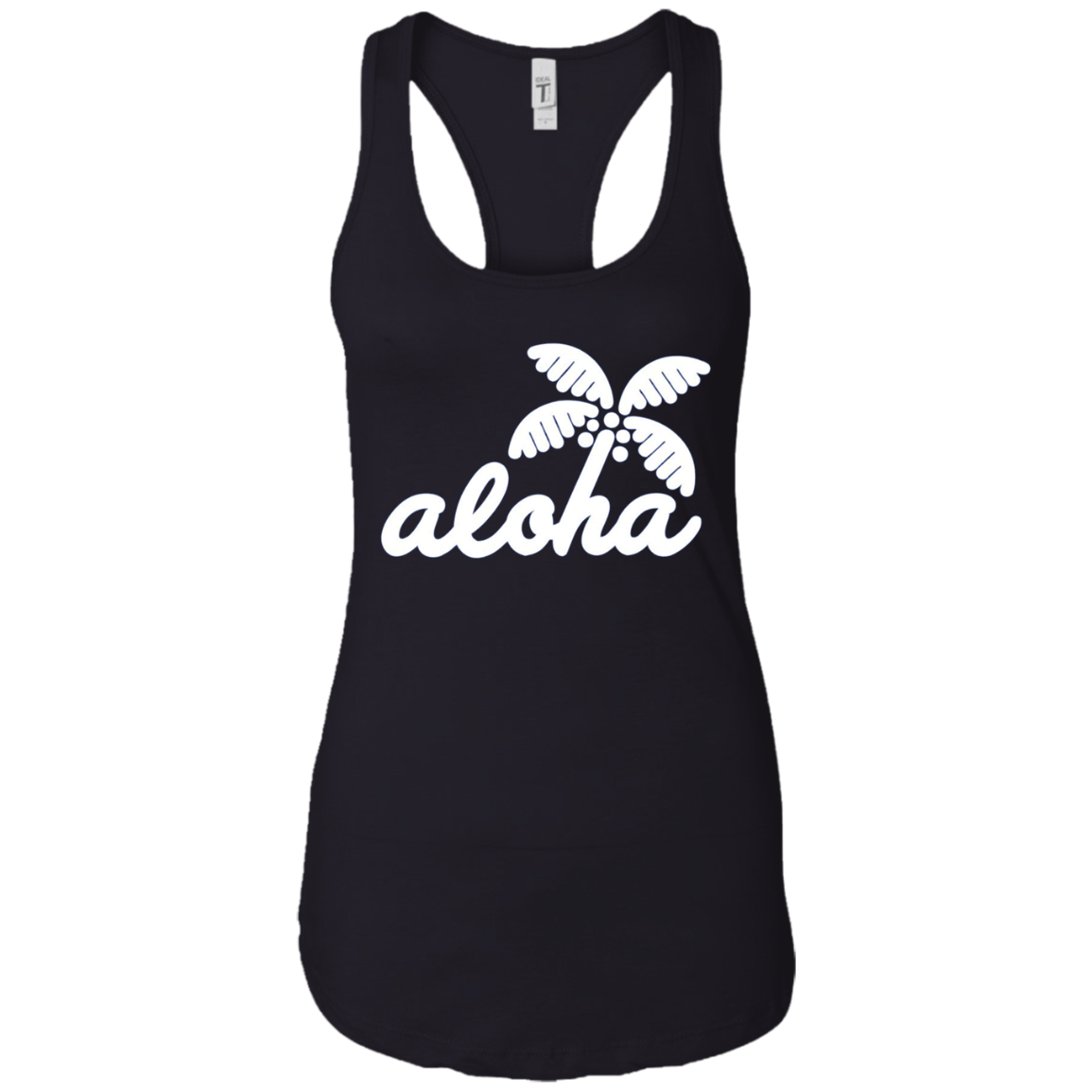 Aloha Palm Tree Simple Long Sleeve T-shirt