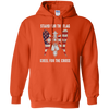 Image of T-shirt chrétien de croix patriotique de drapeau américain