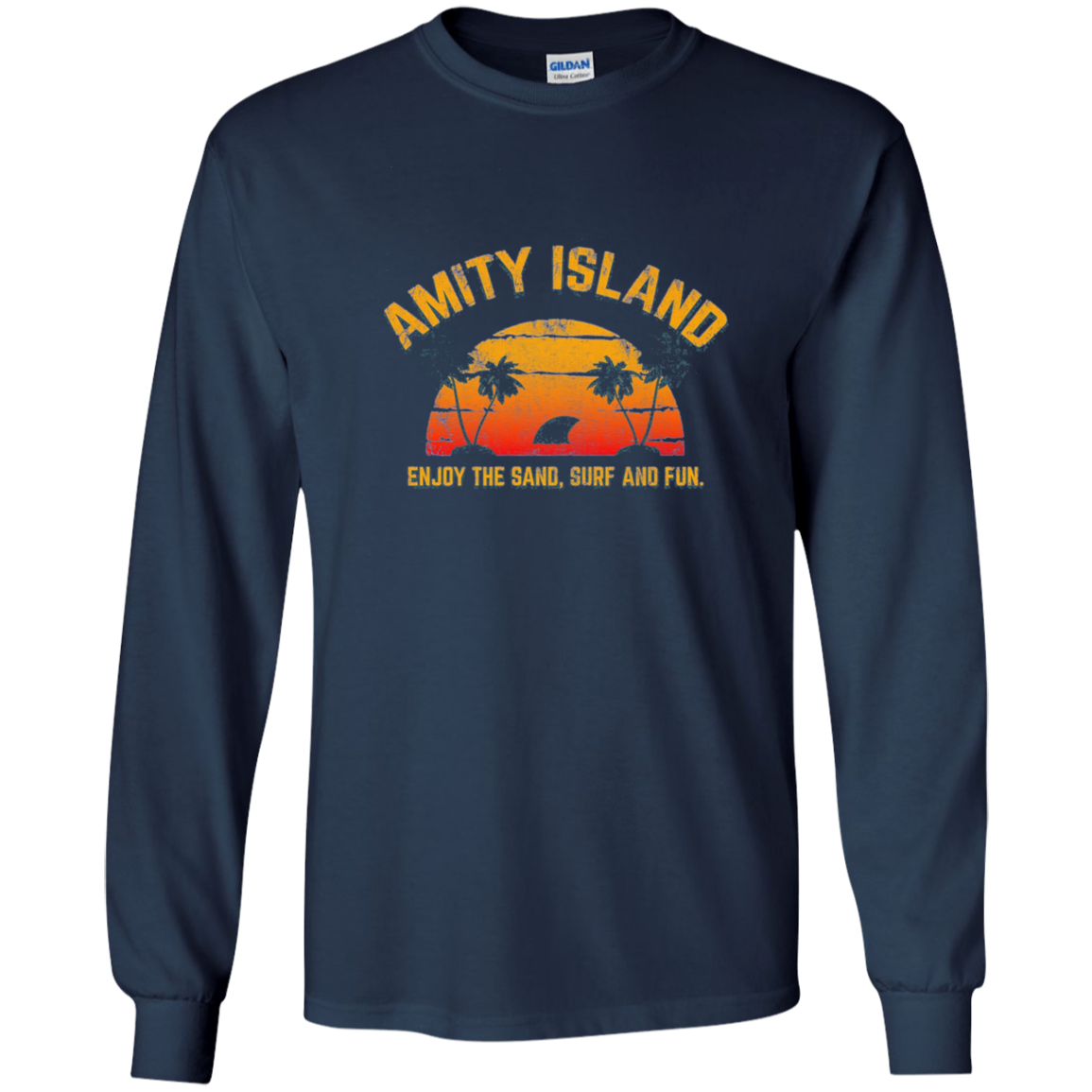 "Enjoy the Sand, Surf and Fun on Amity Island" Vintage Tee