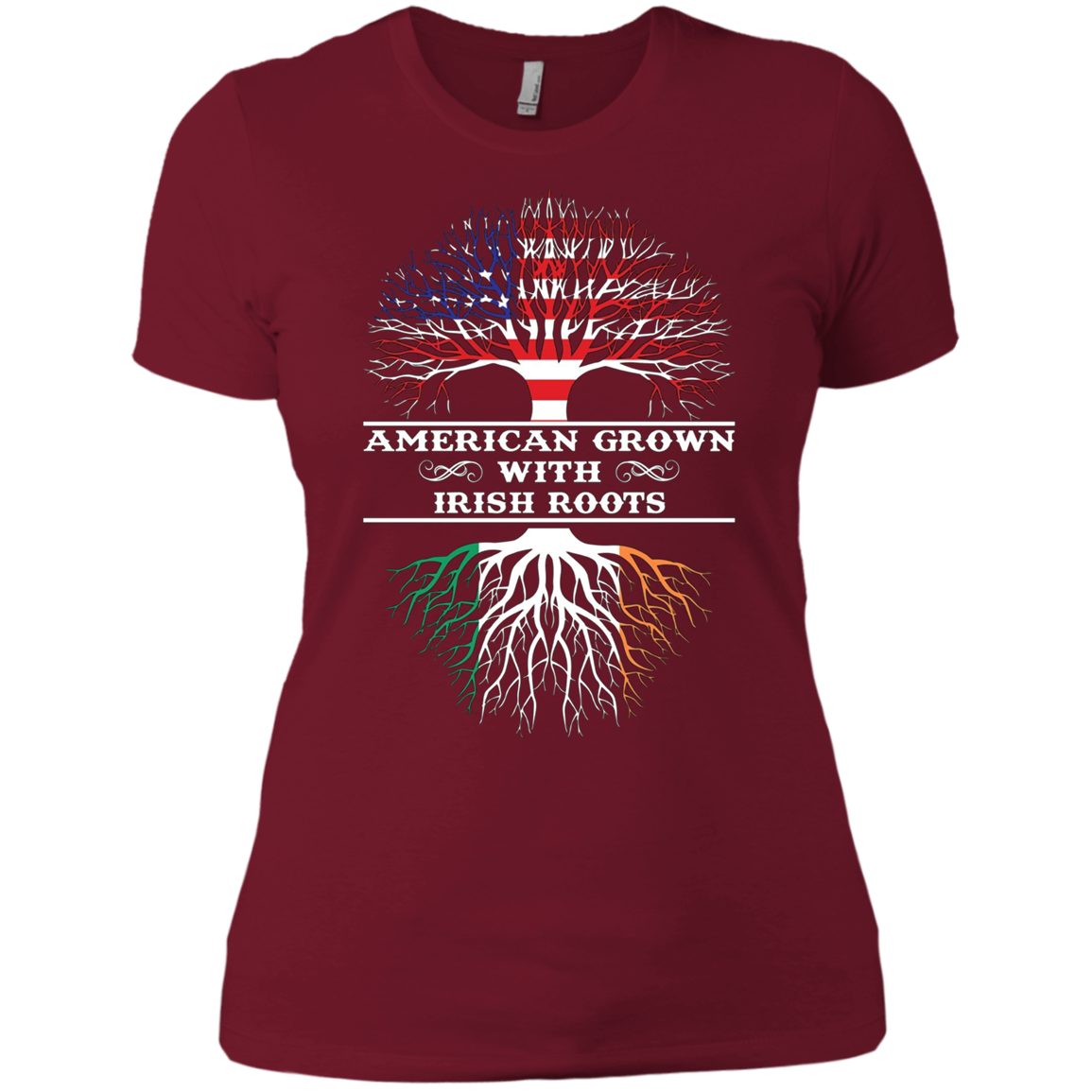 American Grown With Irish Roots Tee Shirt