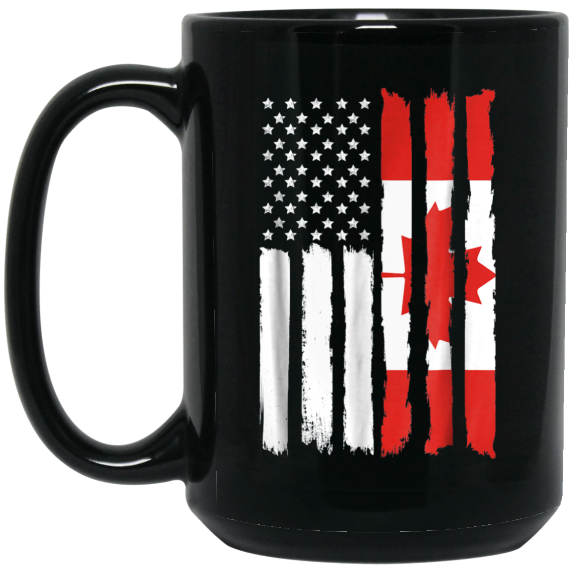 American Canada Patriotic Flag T-shirt