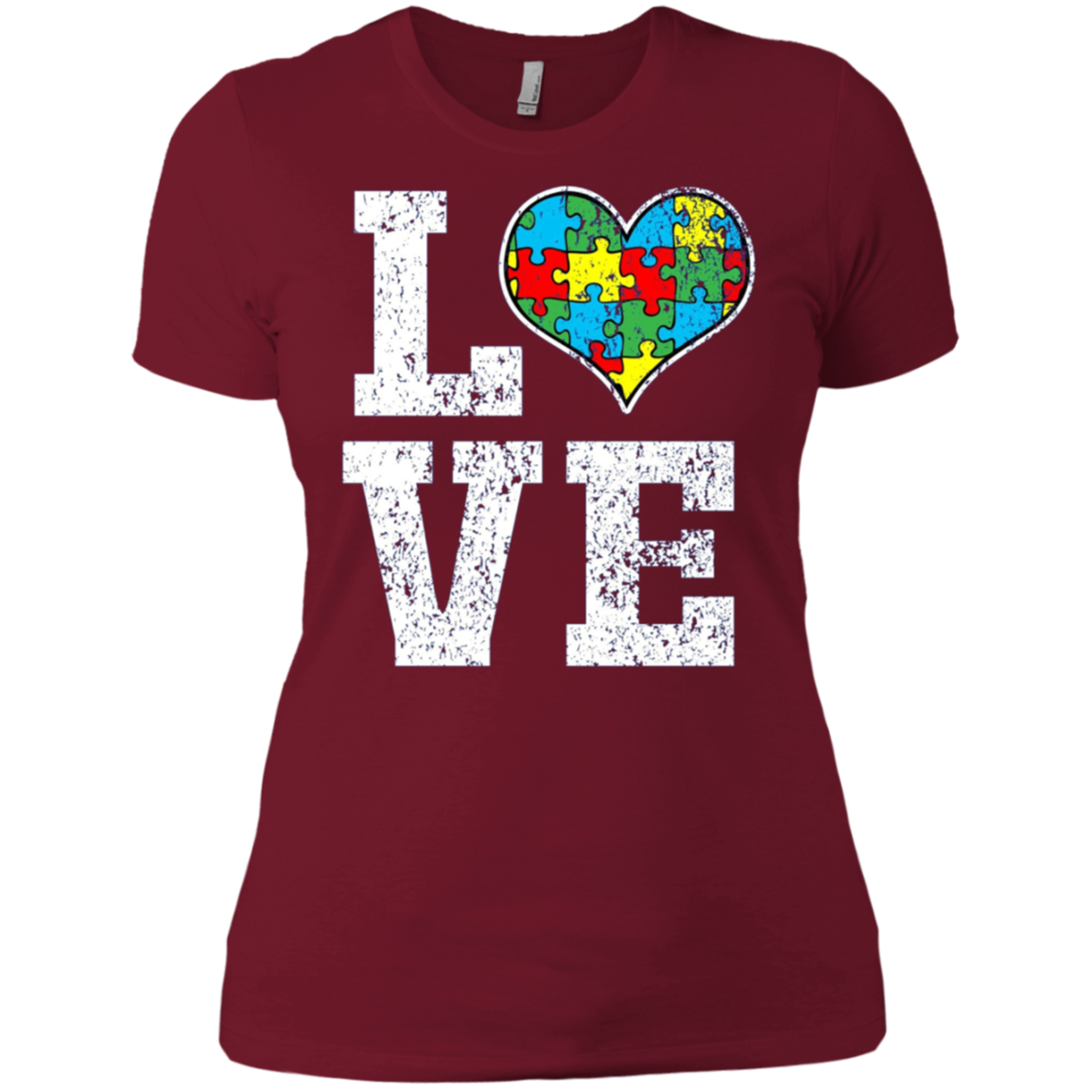 Autism Shirt Love Support Puzzle Heart Autistic Shirt