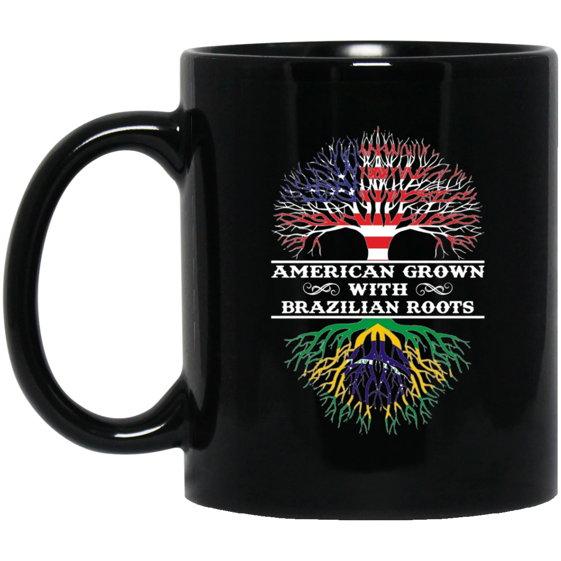 American Grown With Brazilian Roots Tee Shirt
