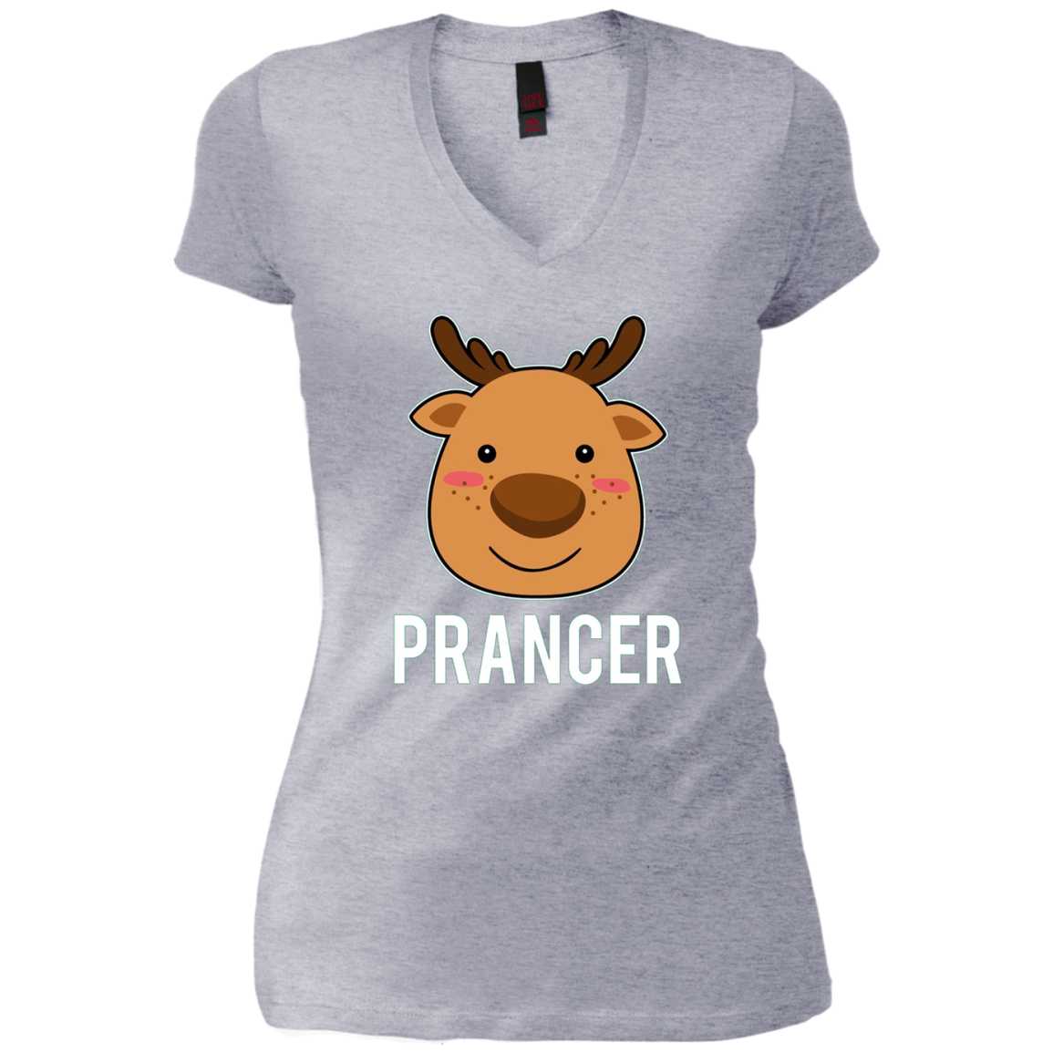 Santa Reindeer Prancer T-Shirt Christmas Group Costume Tee