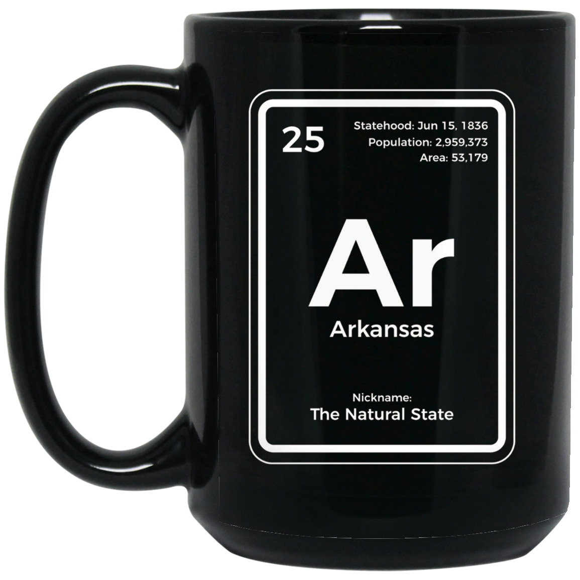 Arkansas T Shirt Periodic Table The Natural State
