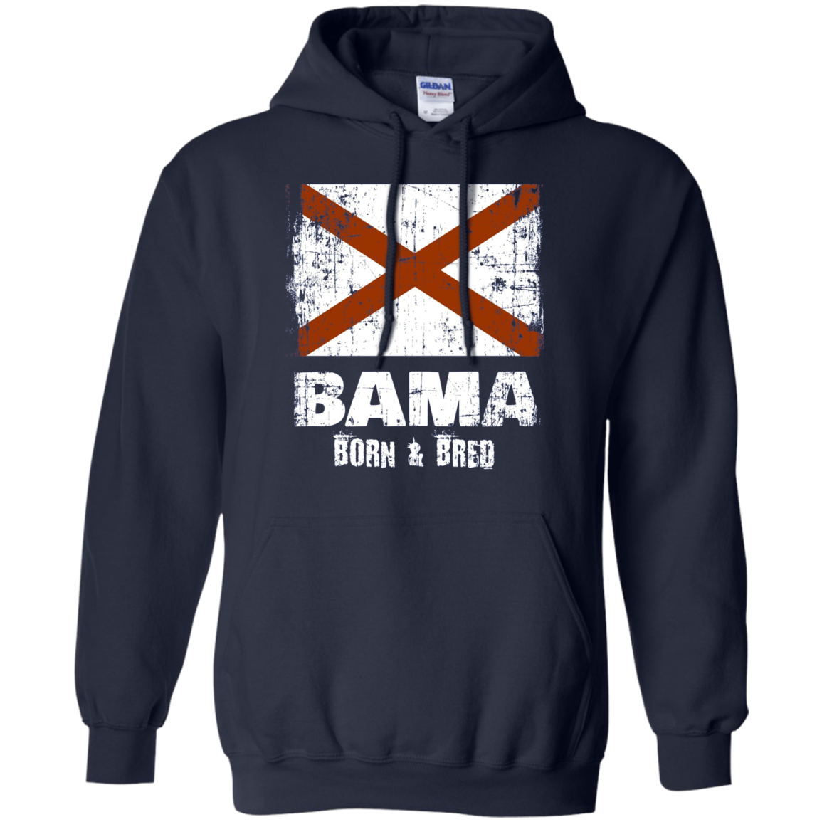 Alabama Shirt Vintage Design Bama Born Bred Gift Long Sleeve