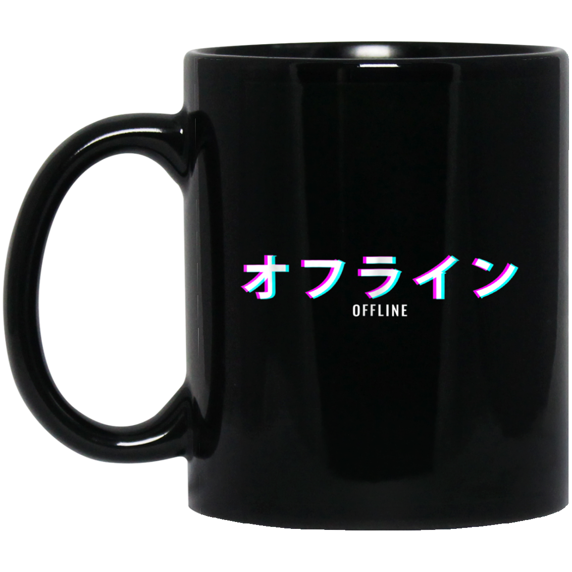Aesthetic Offline Japanese Text Vaporwave T-Shirt