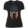 Image of American Spartan Old Glory Molon Labe USA Flag T-Shirt