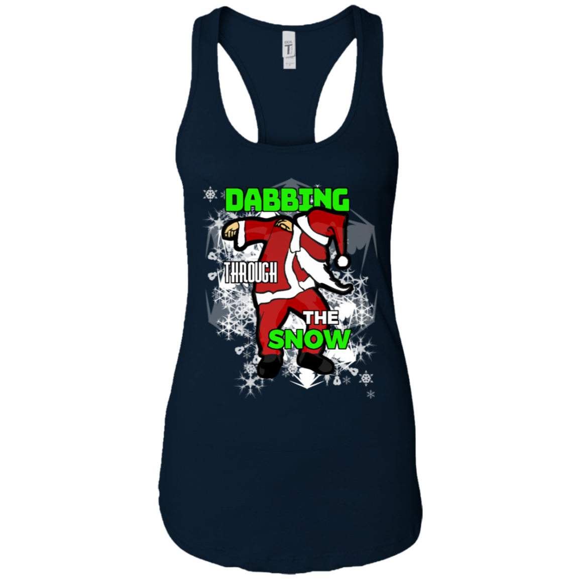 Santa Dabbing Through The Snow Cute Christmas Tee Shirt