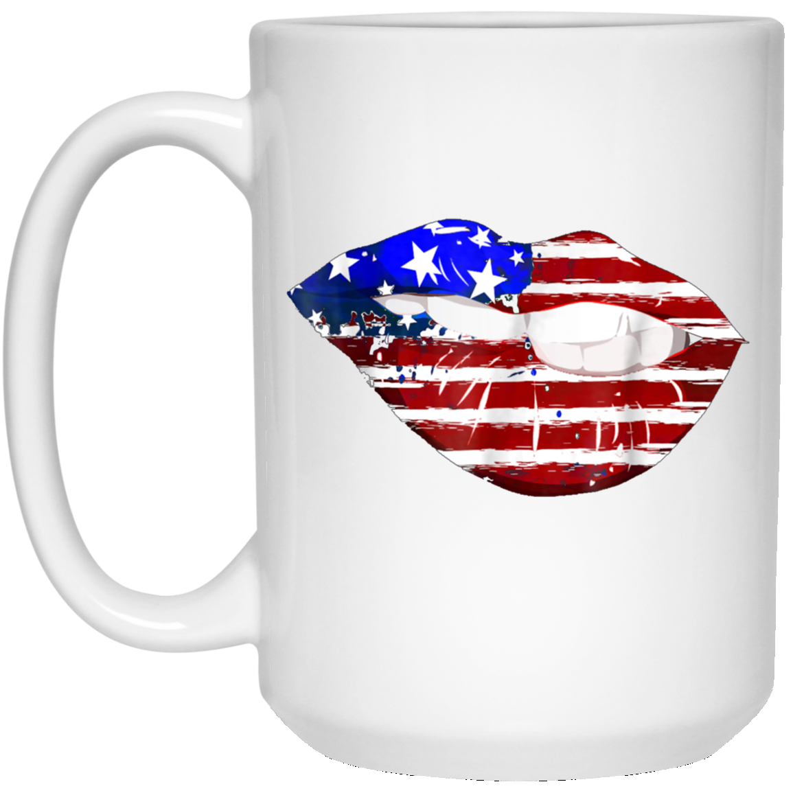 American Flag Sexy Lips Shirt -July 4th Gift