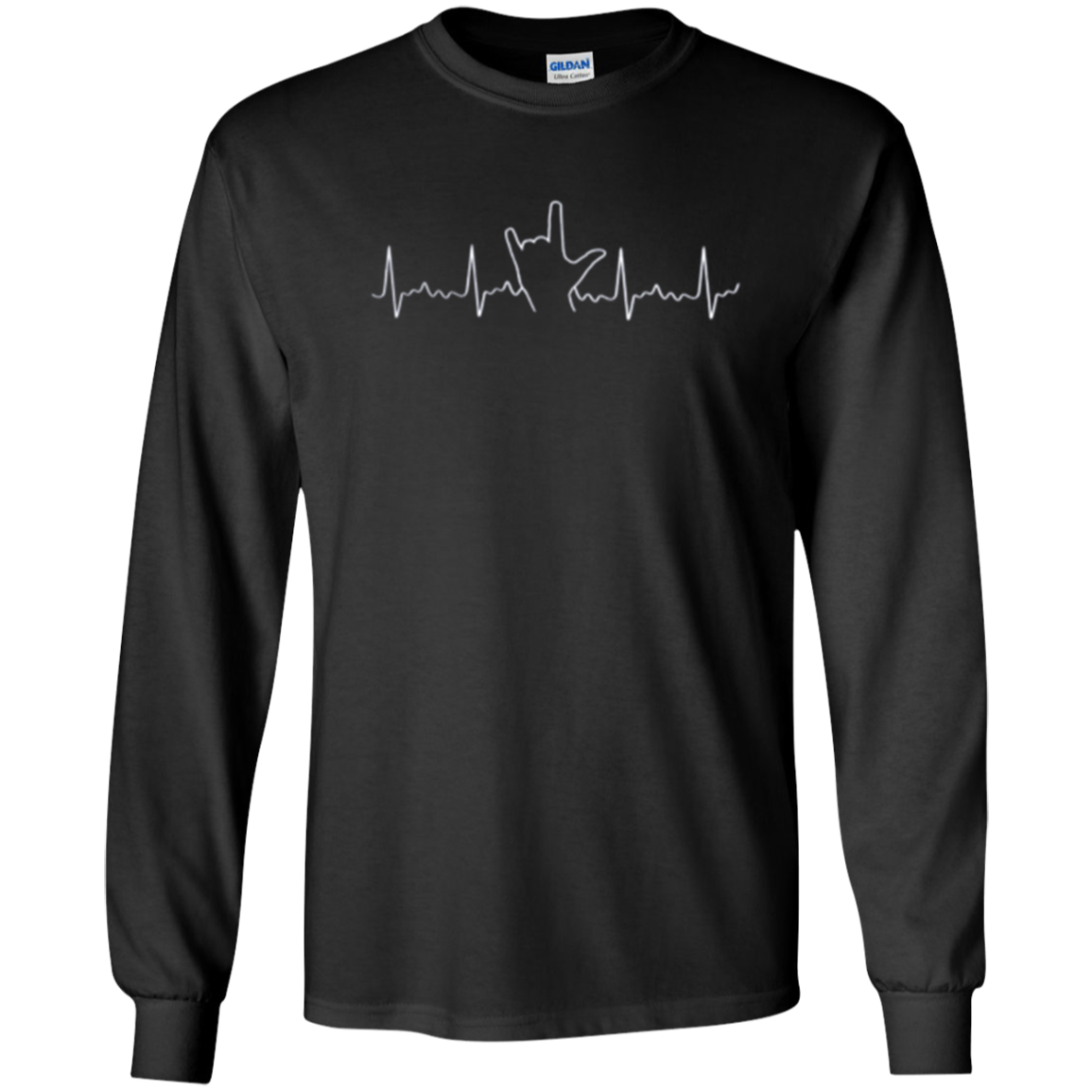 American Sign Language Heartbeat I Love You Asl T-Shirt