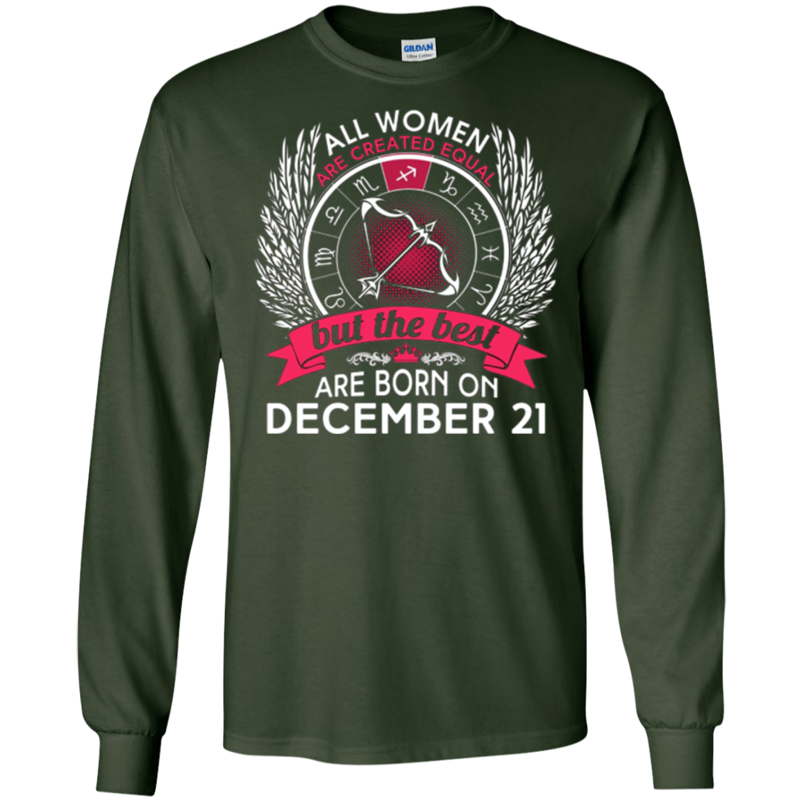 All Women Are Created Equal Born On December 21 T-shirt
