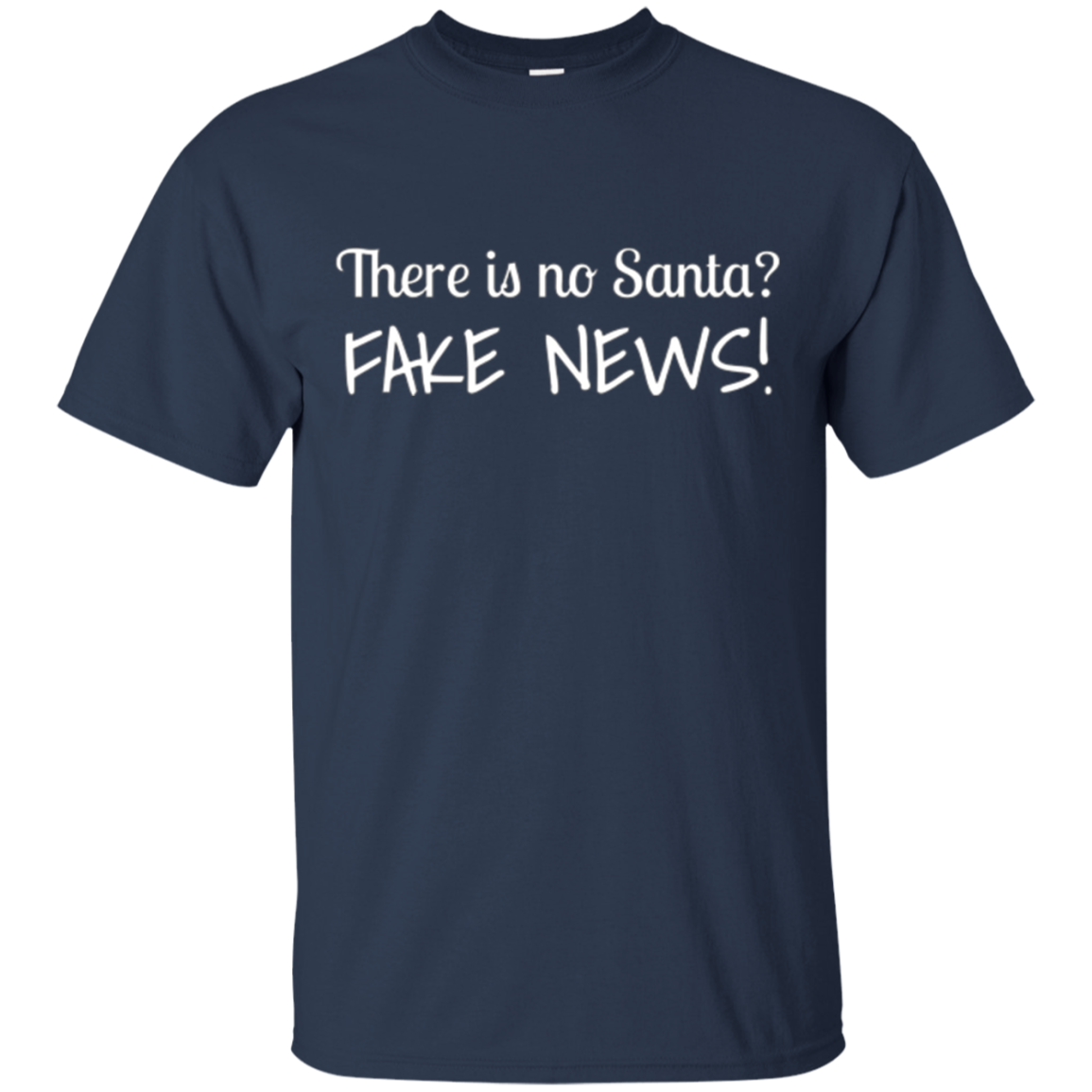 Santa Fake News T-Shirt Trump Joke Funny Christmas Gift