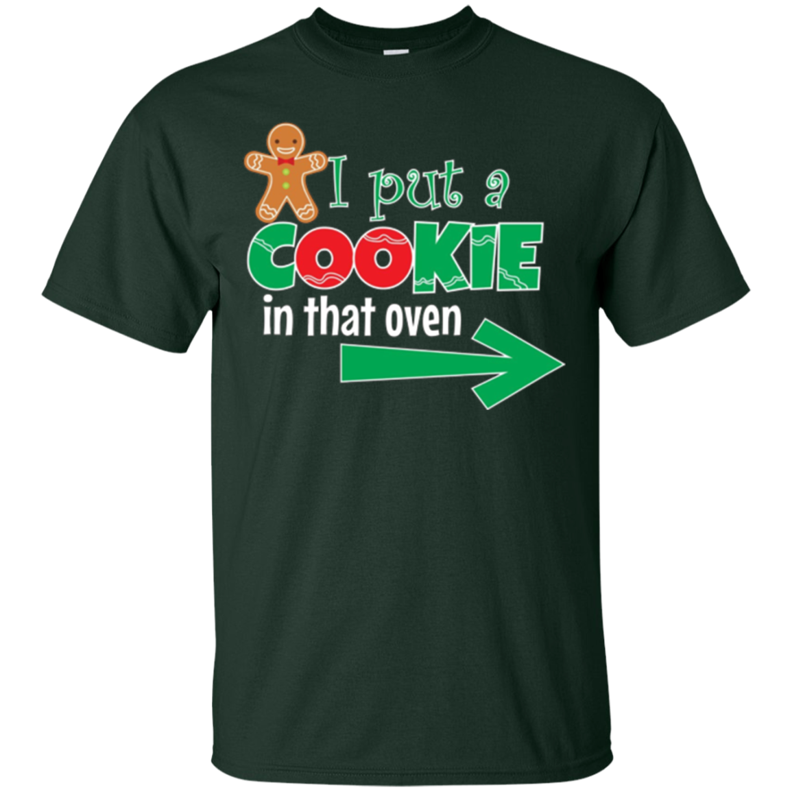 Christmas T-shirt Expecting Dad Pregnant Wife Tee