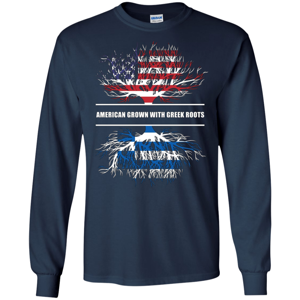 American Grown With Greek Roots T-Shirt Great Gift Tee