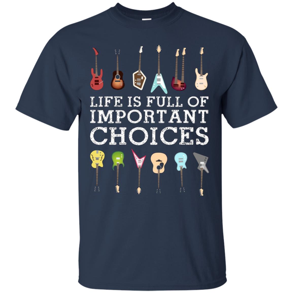 "Important Choices" Electric Guitar Nerd Musician T-shirt