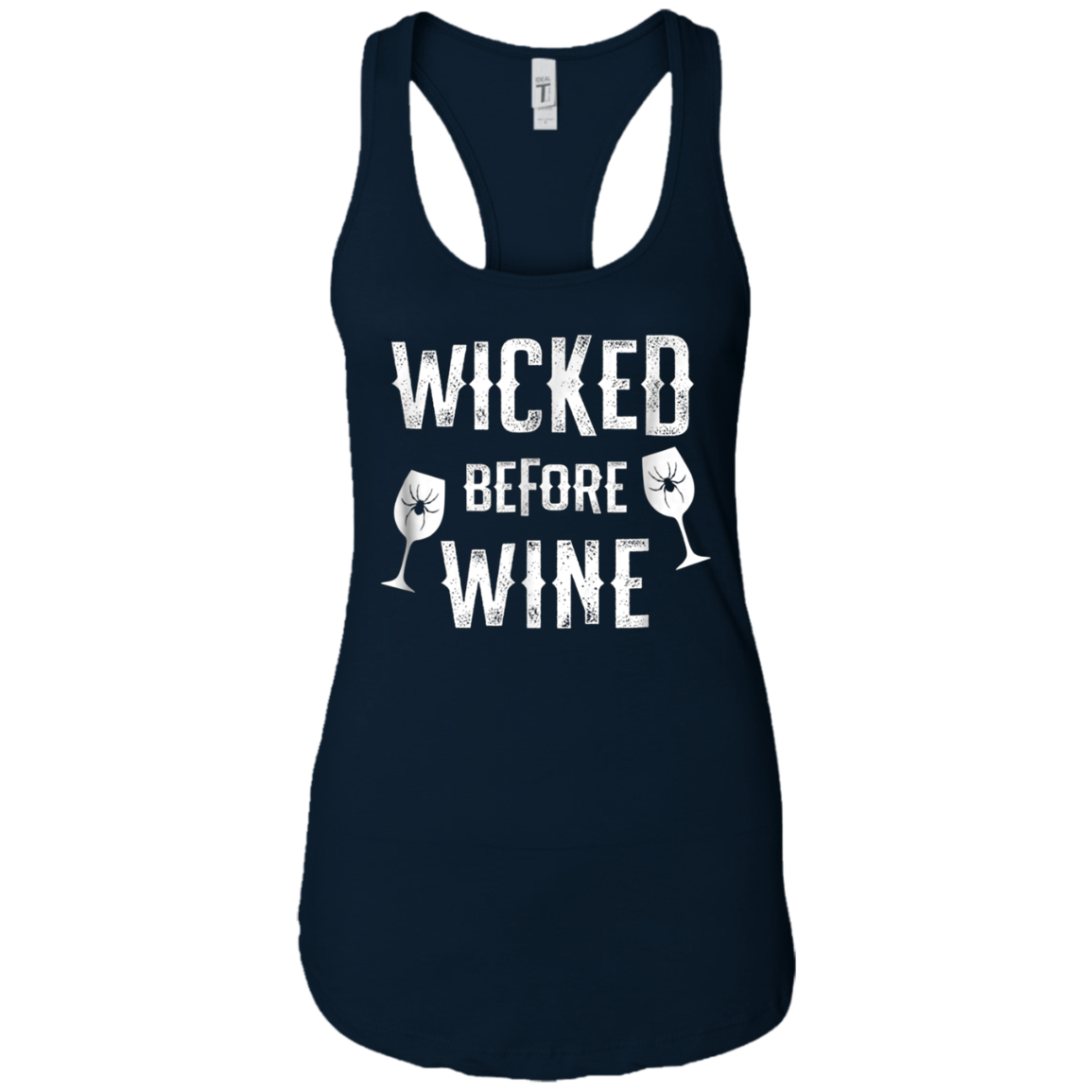 Funny Halloween Wine Shirt Wicked Before Wine T-Shirt