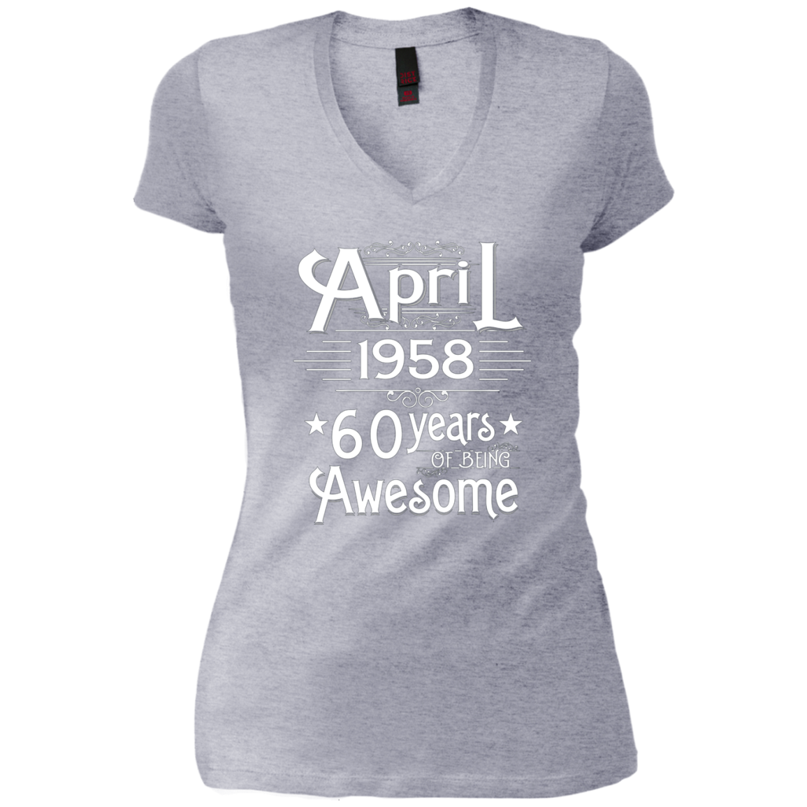 April 1958 T-shirt Turning 60 Years Of Being Awesome