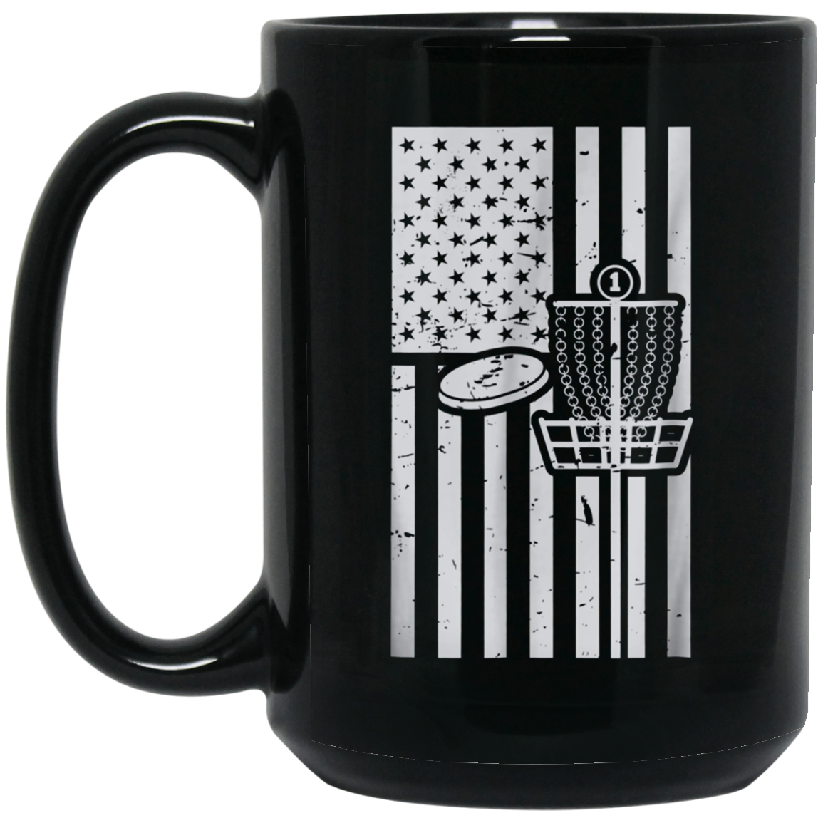 American Flag USA Disc Golf Sports Game Funny T Shirt Gift