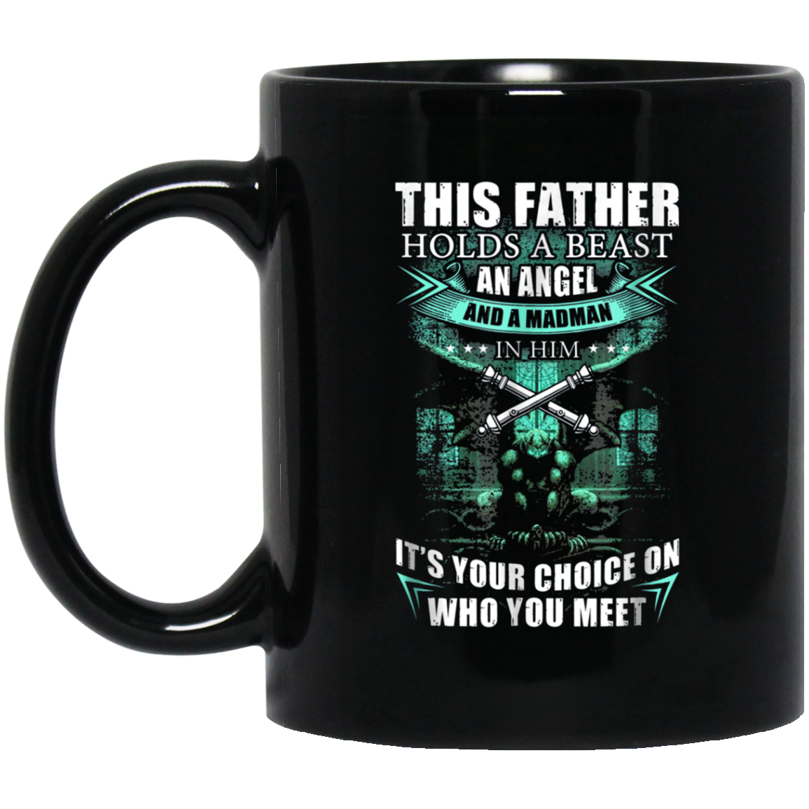 Artilleyman T-shirt , this father holds a beast an angel and
