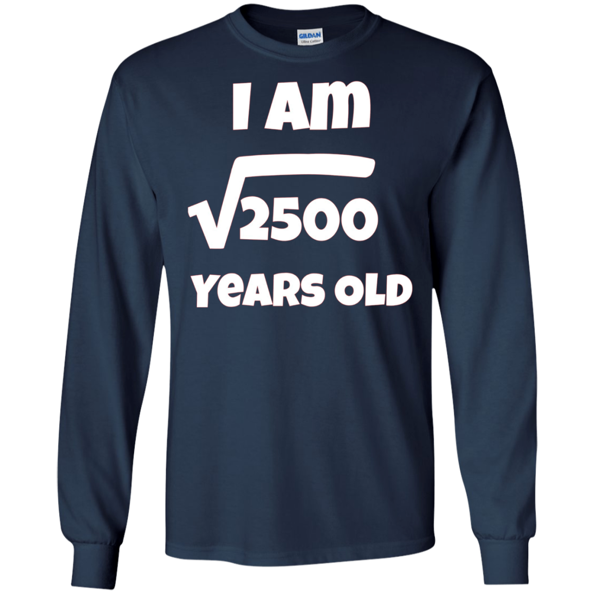 50 year old 50th Birthday Gift Idea: Square Root of 2500 Tee