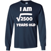 Image of 50 year old 50th Birthday Gift Idea: Square Root of 2500 Tee