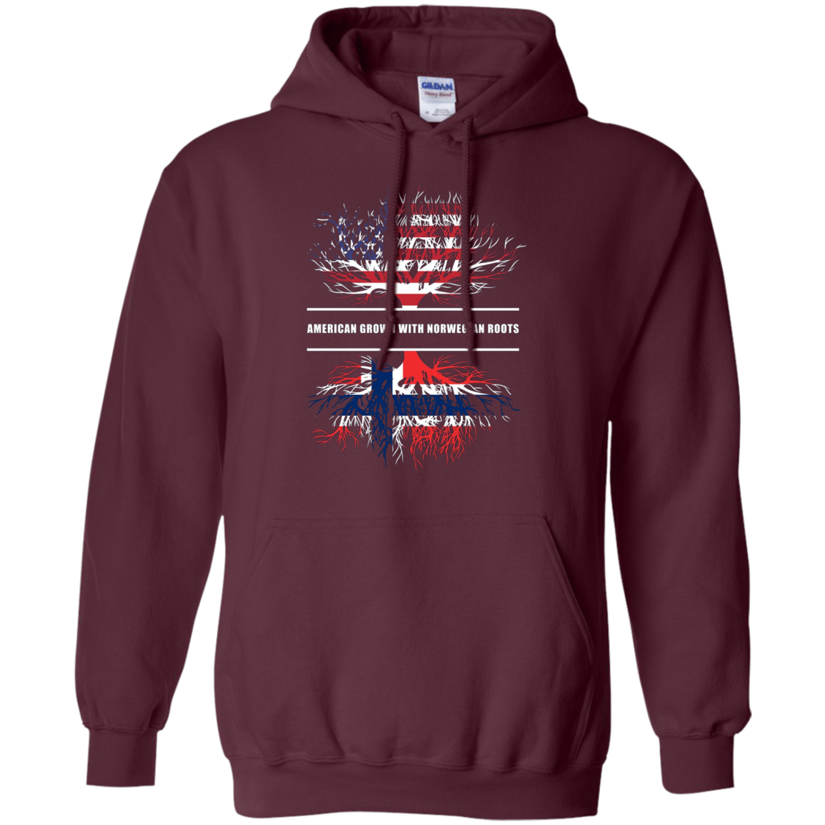 American Grown With Norwegian Roots T-Shirt Norway Tee