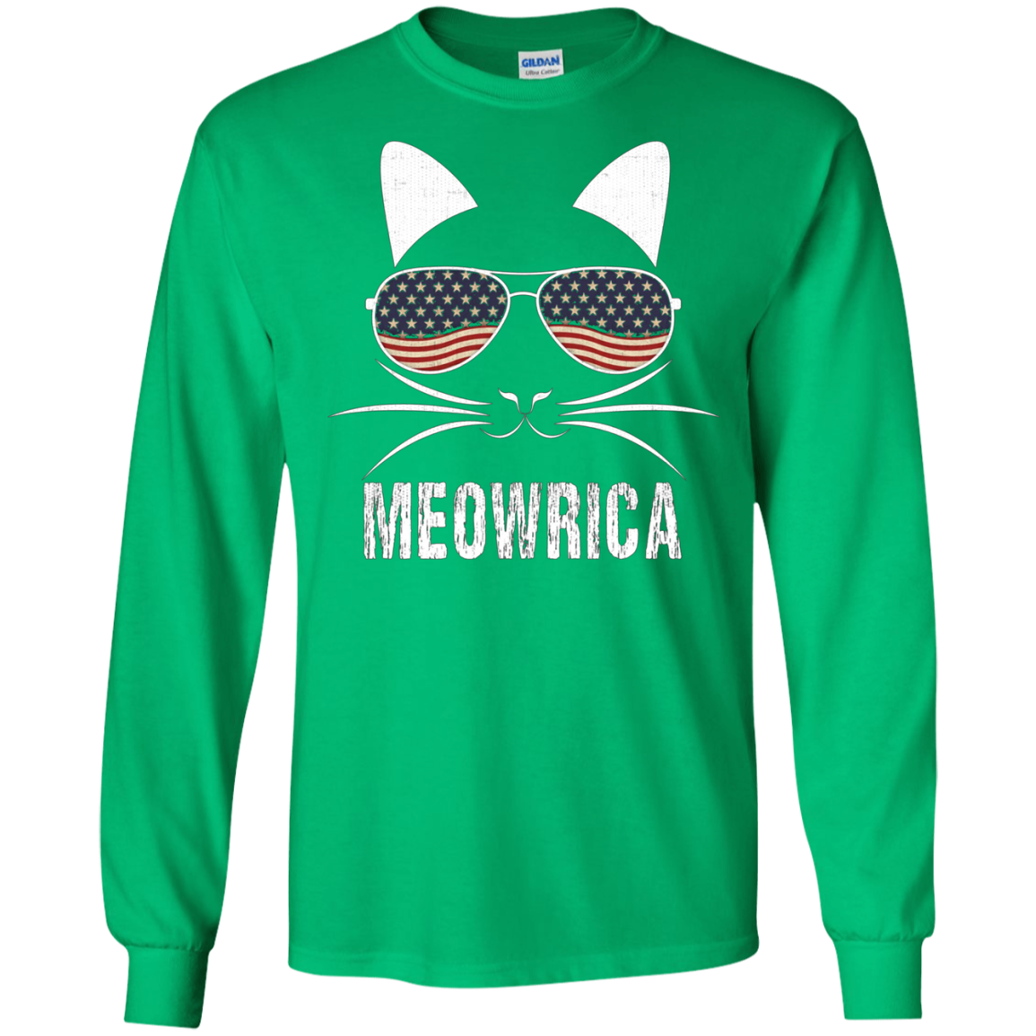"Meowrica" Patriotic Cat T-Shirt
