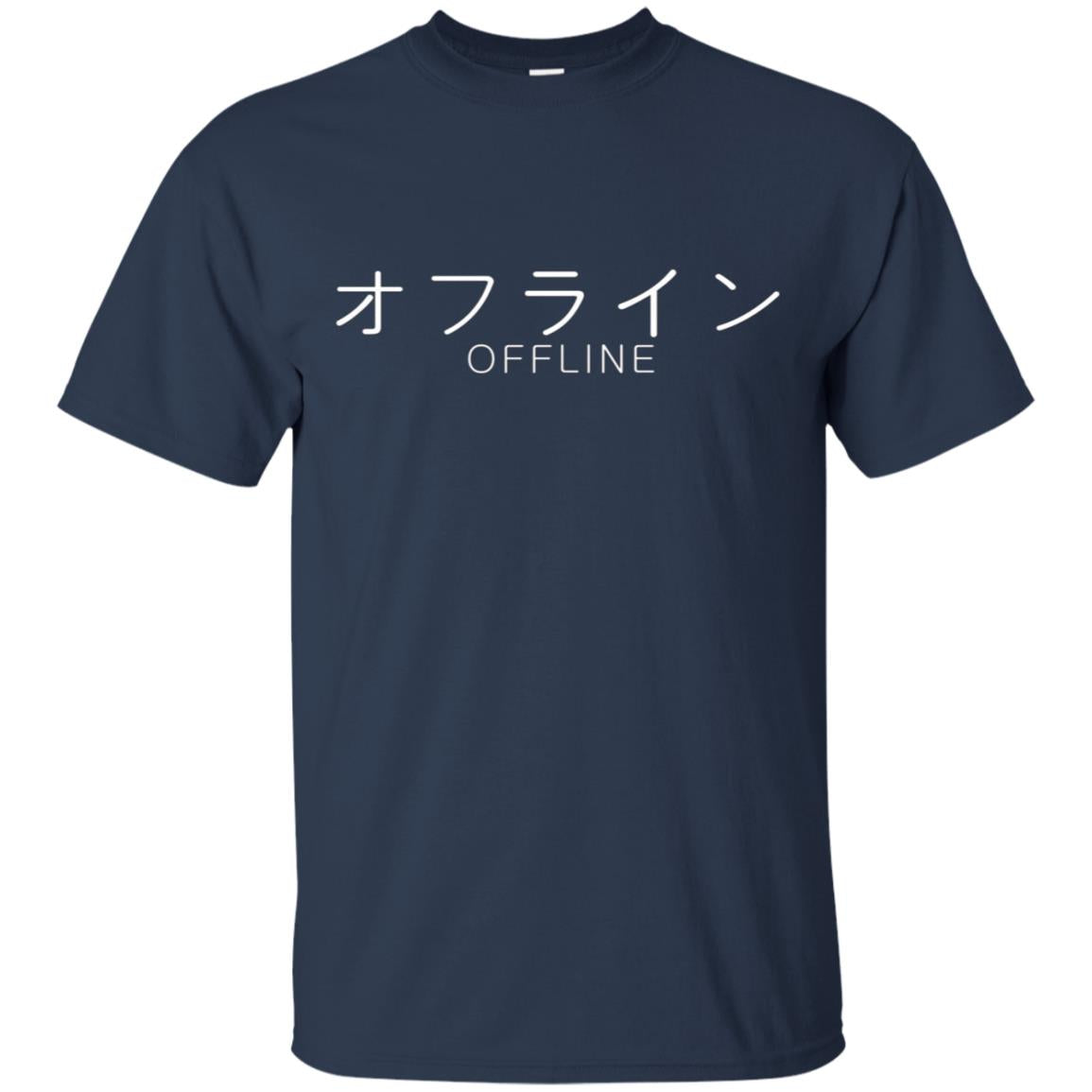 Aesthetic Offline Japanese Text Vaporwave Long Sleeve TShirt