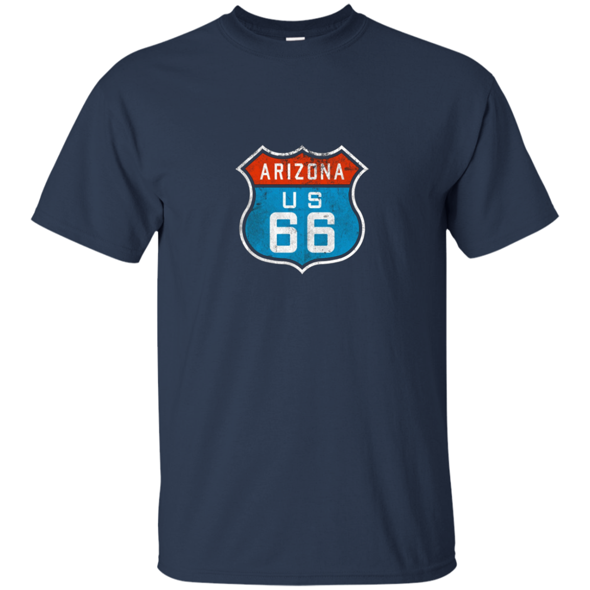 Arizona Route 66. Retro, Vintage, Distressed Grunge Tee