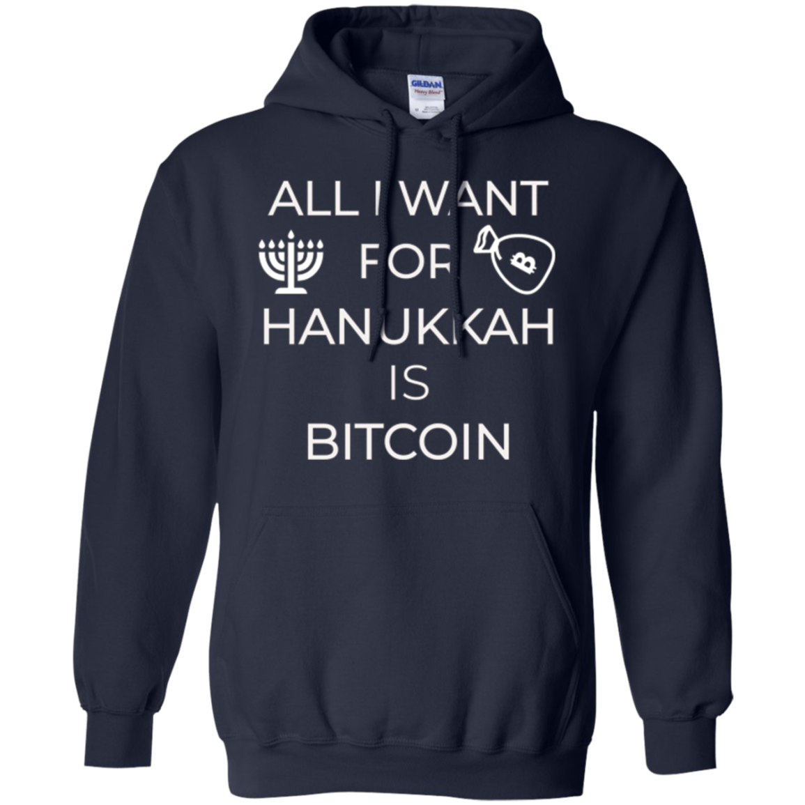 All I Want for Hanukkah is Bitcoin Chanukkah T-Shirt Hodl