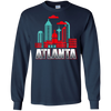 Image of Atlanta T Shirt Funny Atlanta Georgia Skyline Souvenir Tee