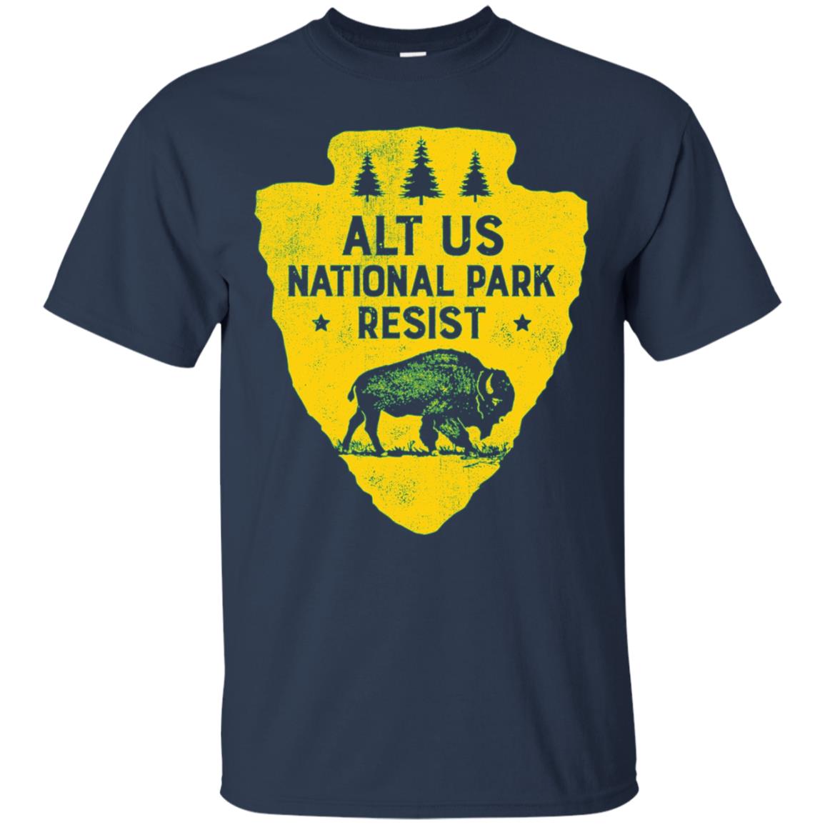 ALT US National Park Resist Service T shirt Bison Vintage