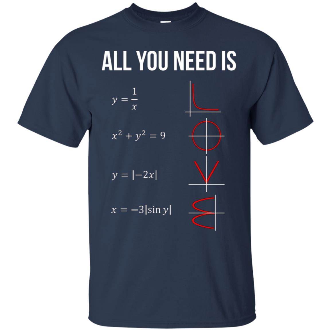 All You Need Is Love Math T-shirt
