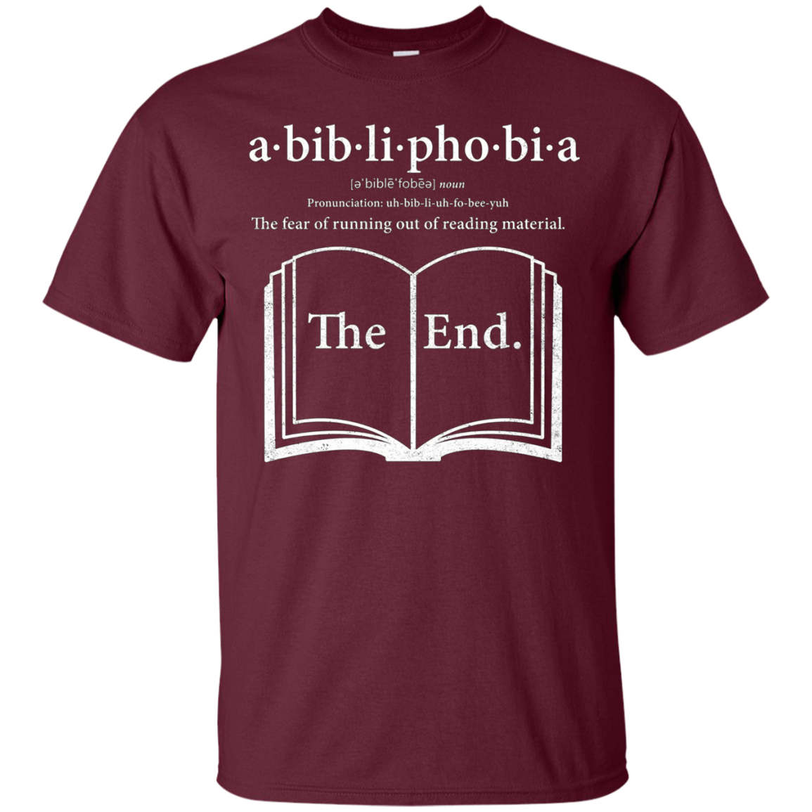 Abibliophobia Reading Book Lover T-Shirt