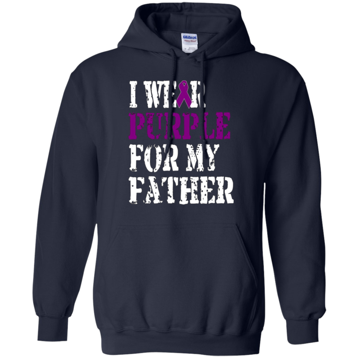 Alzheimer's Awareness T-shirt I Wear Purple For My Father